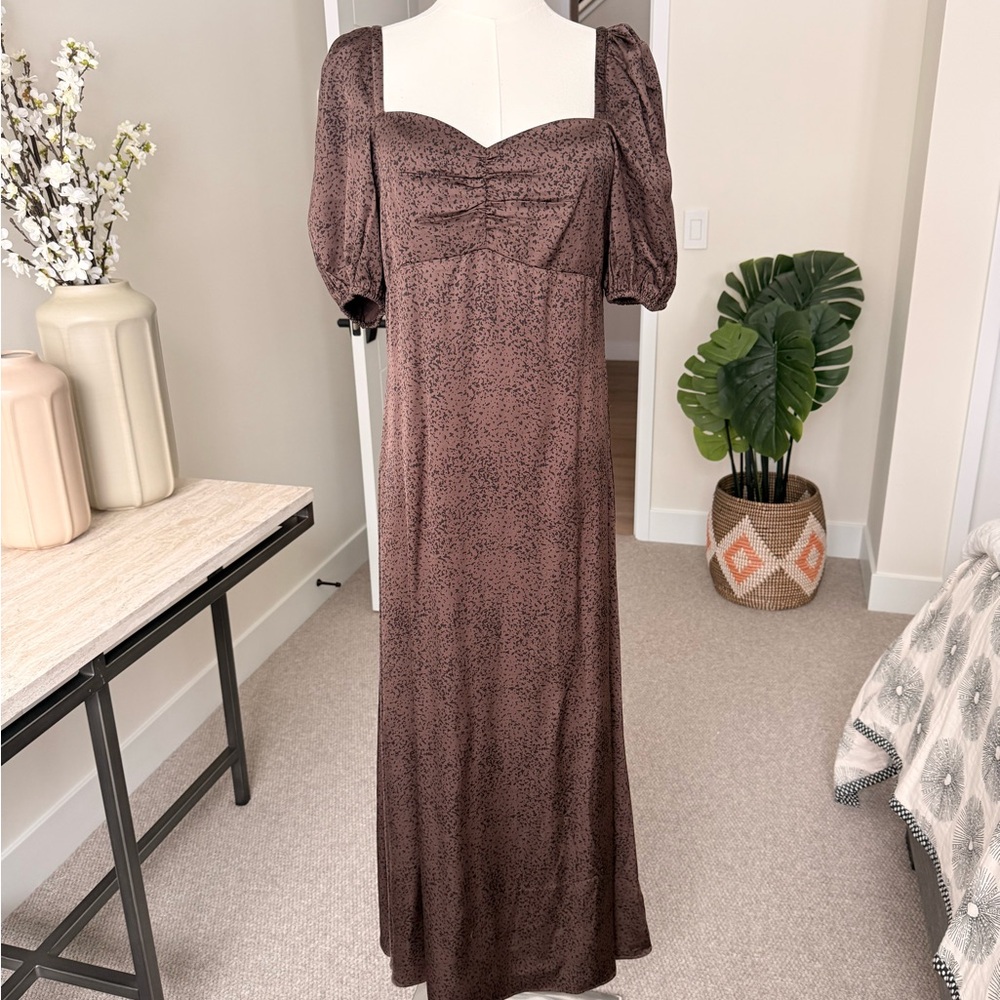 Madewell Brown Dress with Smocking
